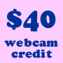 $40 webcam credit