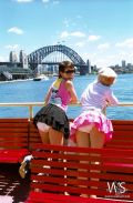 Diapered Girls on the Ferry