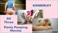 All 3 Recent Kim Panty Pooping Movies