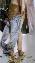 Old Blue Jeans<br />Bulging & Brown