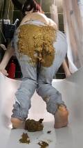 Old Blue Jeans<br />Bulging & Brown