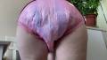 Poopy Diaper In Pink<br />Plastic Baby Pants