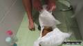 Two Dirty 'Schoolgirls' & Two Diaper Enemas After Class