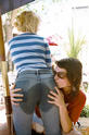 Two Naughty Wetters in a Beer Garden
