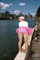 Mel Pisses by the Harbour